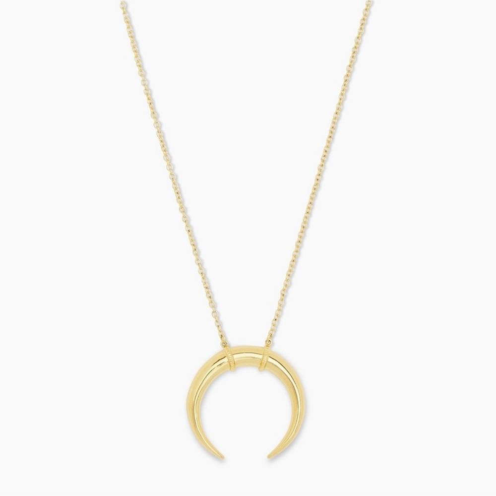 gorjana Cayne Crescent Plated Pendant Necklace